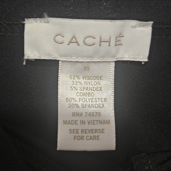 Cache high rise with sheer panels on bottoms size xs - Picture 6 of 11